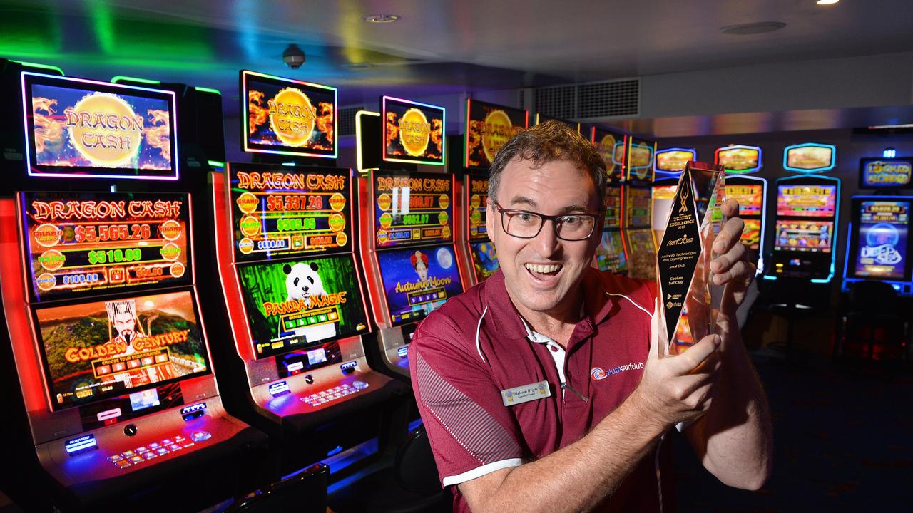 Coolum Beach Surf Life Saving Supporters Club general manager Mal Wright after the club won a best gaming venue award in 2019.