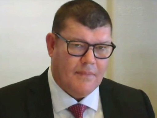 James Packer at the NSW Casino inquiry on Thursday