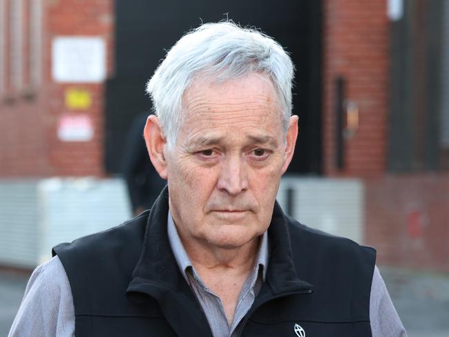 MELBOURNE, AUSTRALIA- NewsWire Photos MAY 06, 2025: Ian Wilkinson leaves  Latrobe Courts in Morwell where Erin Patterson is  standing trail over the alleged poisoning deaths of three relatives with a beef wellington. Picture:  NewsWire/ David Crosling
