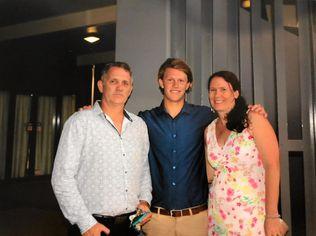 PROUD: Steve, Jacob and Julie Mabb.