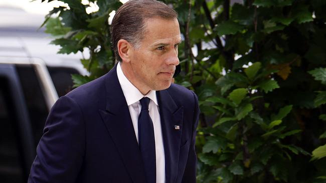 Hunter Biden arrives at court in Wilmington, Delaware. Picture: Getty Images via AFP.