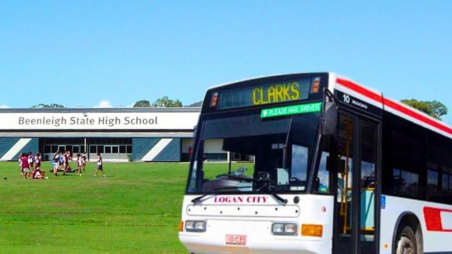 A Logan school bus was halted after reports of students smoking marijuana.