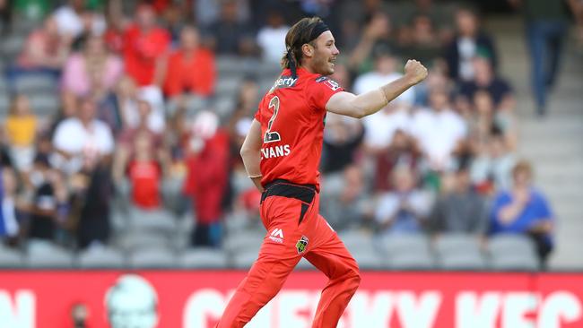 Former Melbourne Renegades fast bowler Zak Evans has made the switch from cricket to Aussie rules in joining the Gold Coast Suns. Picture: Robert Cianflone/Getty Images