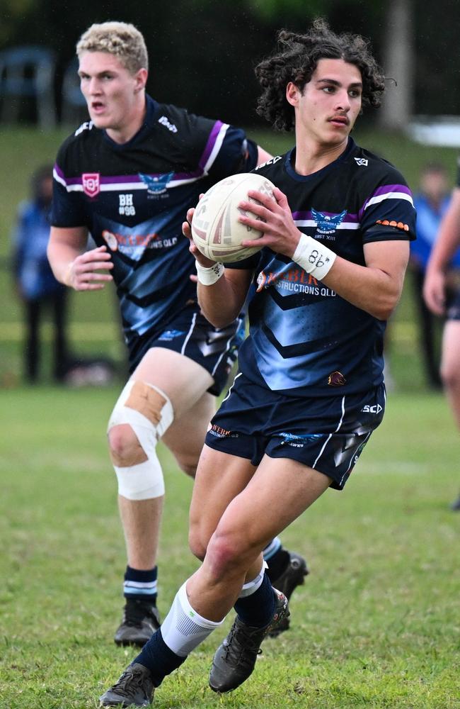 Caloundra SHS rugby league talent Tully McLellan in action. Picture: Kylie McLellan