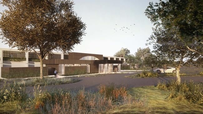 An artist's impression of the new hotel at Levantine Hill Estate.