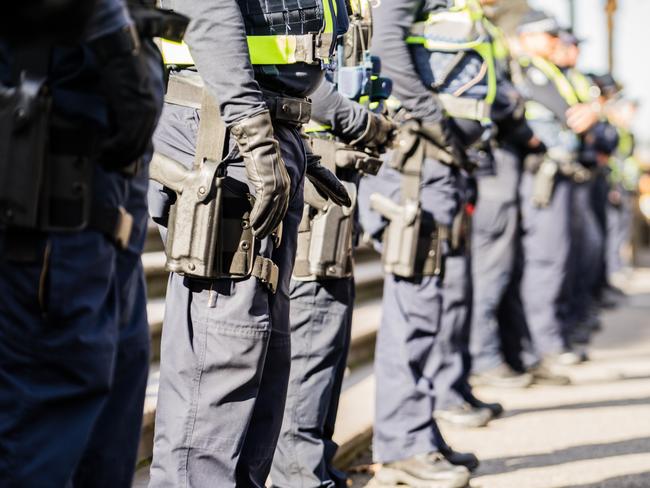 Generic Police  / cop stock photos.  Victoria Police Officers, Melbourne, Australia