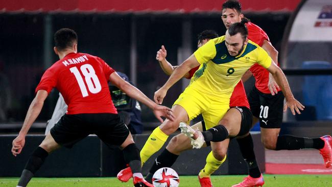 The Olyroos struggled to penetrate the Egyptian defence.