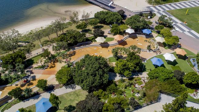 The Rock pools at the Southport Broadwater Parklands. Picture: Jerad Williams