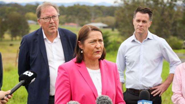 Federal member for Gilmore, Fiona Phillips, announcing federal funding of $8m for the radiotherapy in Moruya on May 4. Picture: Fiona Phillips website.