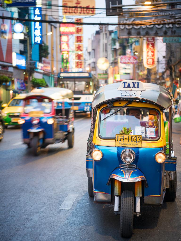 A TukTuk driver in the heart of Bangkok’s Chinatown in Yaowarat. Picture: iStock