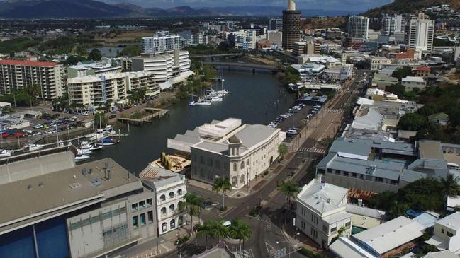 An aerial view of the site looking towards the CBD. Source: Wilson Architects