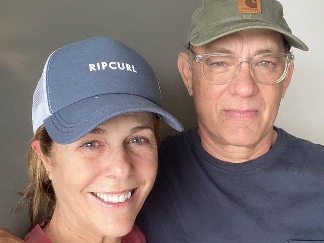 Tom Hanks and Rita Wilson are currently self-isolating on the Gold Coast. Picture: Instagram