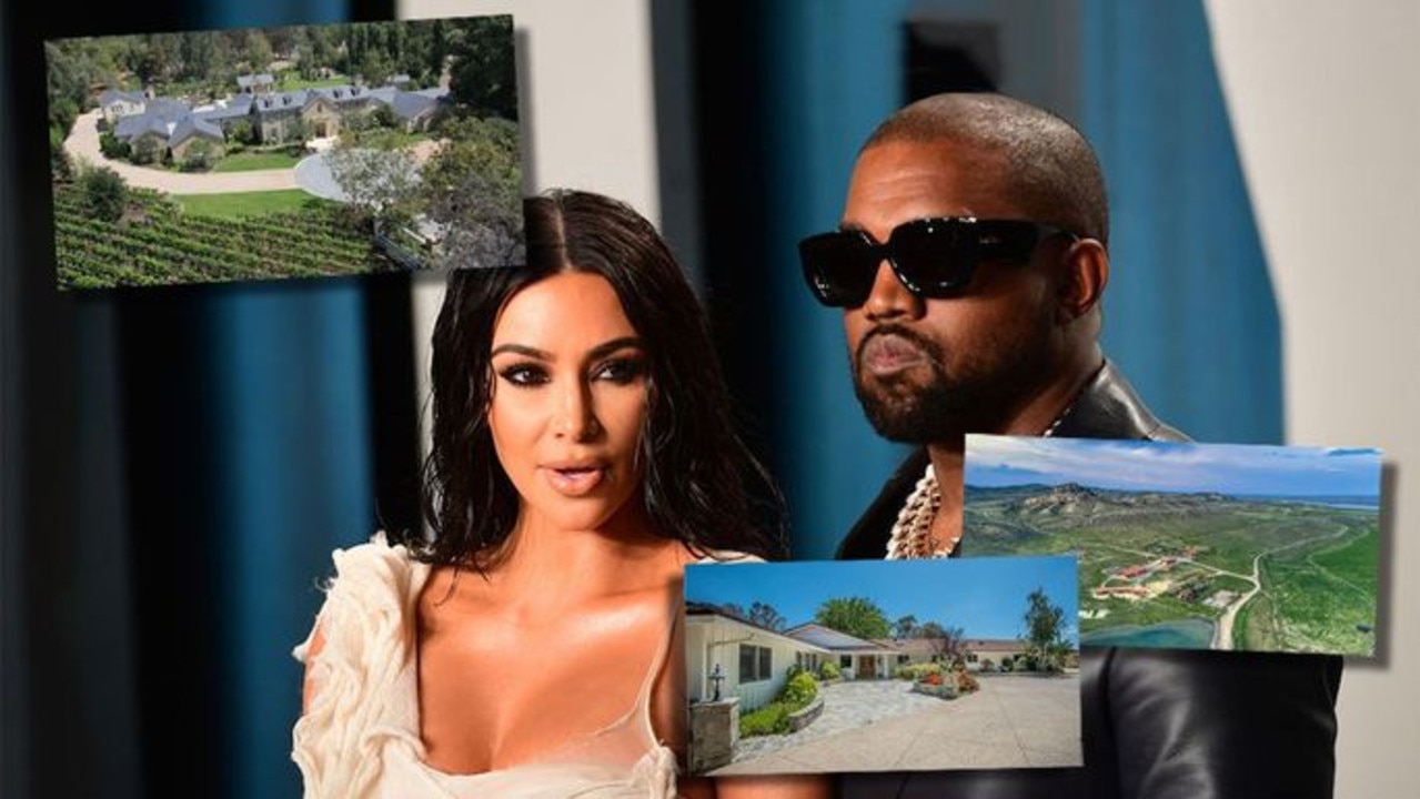 How will Kim and Kanye divide up their massive portfolio? Picture: Realtor