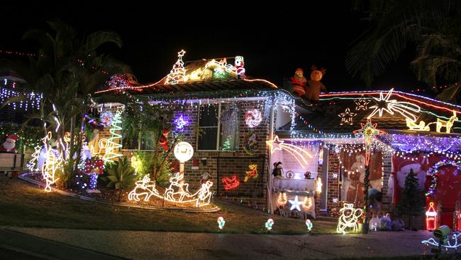 A Christmas lights display on Forestwood Court, Nerang Picture: supplied