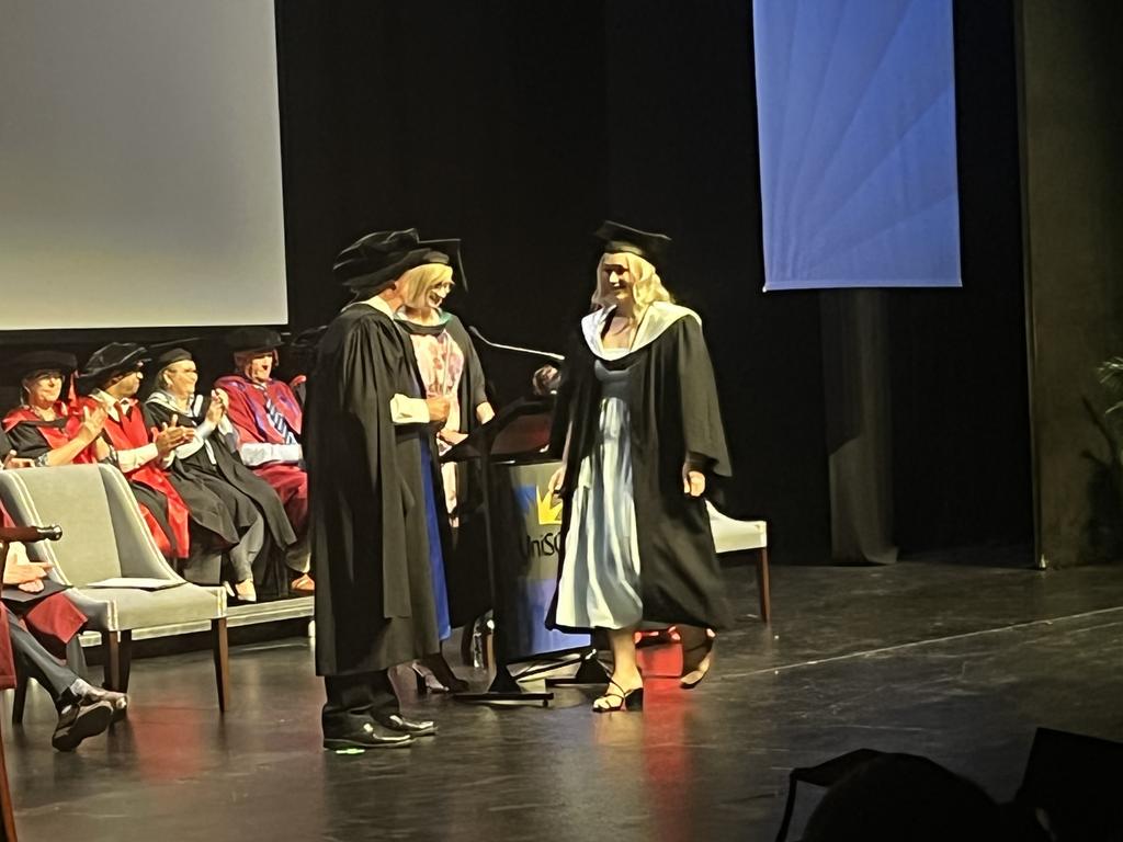 The University of the Sunshine Coast graduation ceremony at Maryborough's Brogla Theatre.