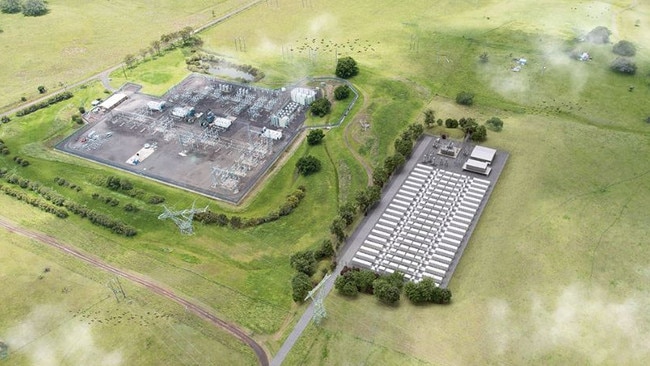 What it could look like … artist impression of the battery storage system.