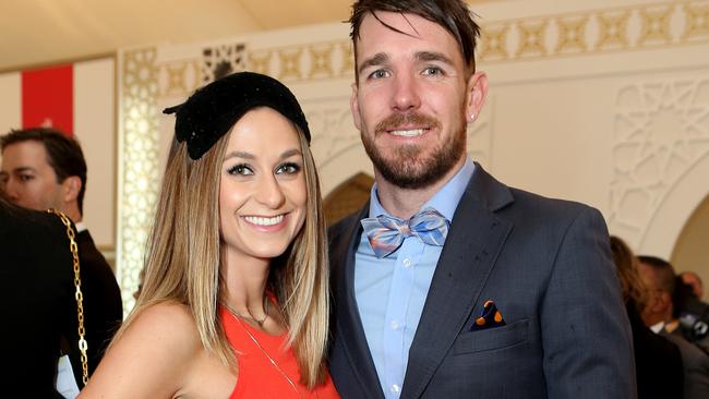 Dane Swan and girlfriend Taylor Wilson.