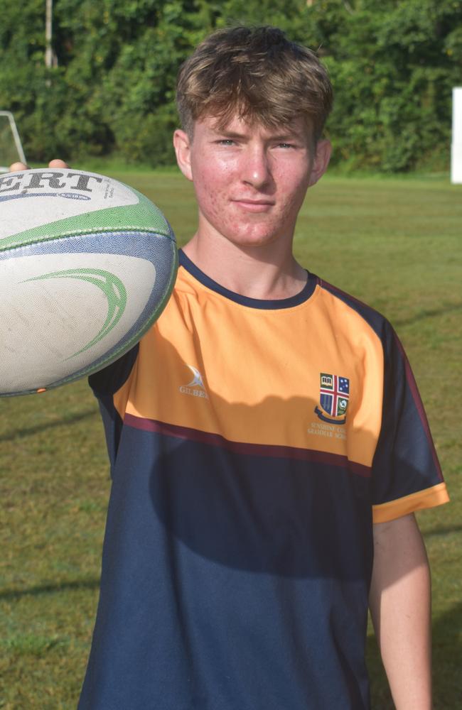 Zane Glanville has been identified as a player to watch for his Sunshine Coast Grammar rugby union team in 2022. Picture: Eddie Franklin