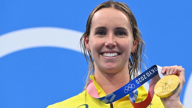 Mia shares her birthday with Australia’s most decorated Olympian, swimmer Emma McKeon. Picture: AFP