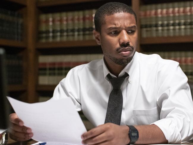 Michael B. Jordan stars as a hero lawyer in the film. Picture: Warner Bros