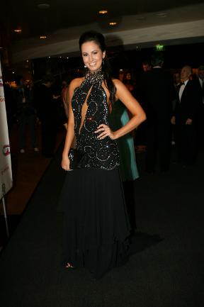 <p>2008 Brownlow Medal. Red carpet arrivals. Jana Patterson. Picture: Norm Oorloff</p>