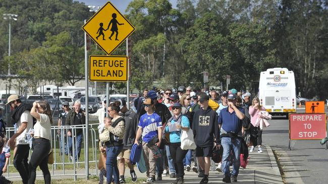 Coffs Harbour league fans were out in force to watch the Cronulla Sharks take on the Gold Coast Titans at C.ex Stadium. Photo: Tim Jarrett