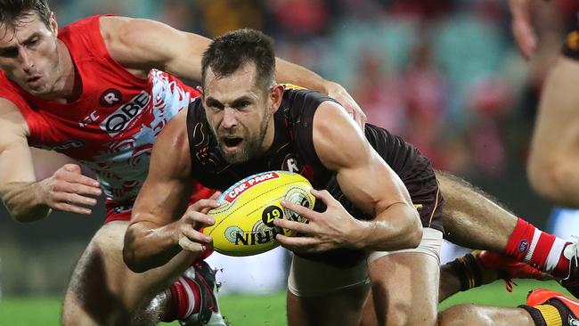 Luke Hodge was a late withdrawal against the Suns. Picture: Phil Hillyard