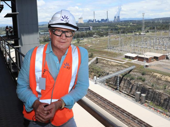 Andrew ‘Twiggy’ Forrest in 2021 at Liddell Power Station in NSW where hydrogen power was explored