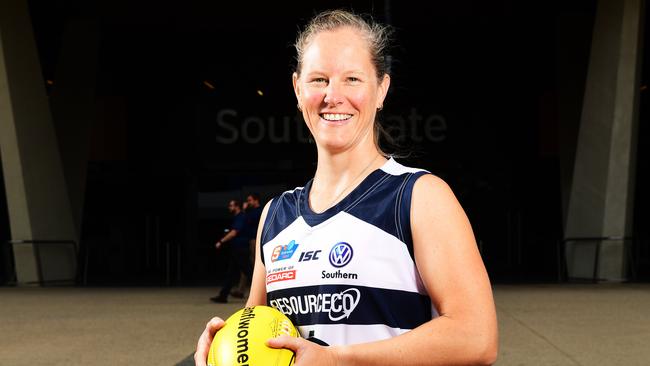 South Adelaide captain Lauren Buchanan. Picture: AAP/Mark Brake