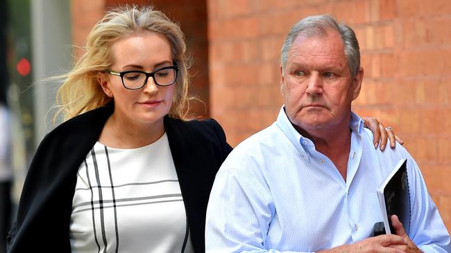 Emma Page-Campbell with her husband Robert Doyle. Picture: Nicole Garmston