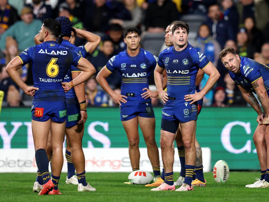 Parramatta Eels halfback Mitchell Moses failed to deliver a ‘must pick me’ moment in his final audition before the NSW team gets picked. Picture: Getty Images