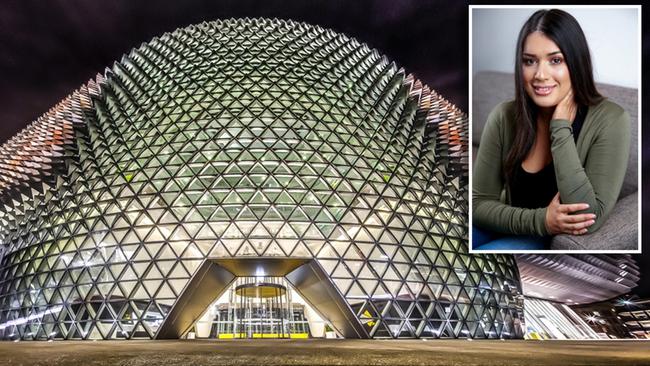 Cancer patients like Kate Pagnozzi, inset, could soon find the proton therapy she needed closer to home in the next stage of the SAHMRI project. Picture: Supplied. Inset: Ian Currie