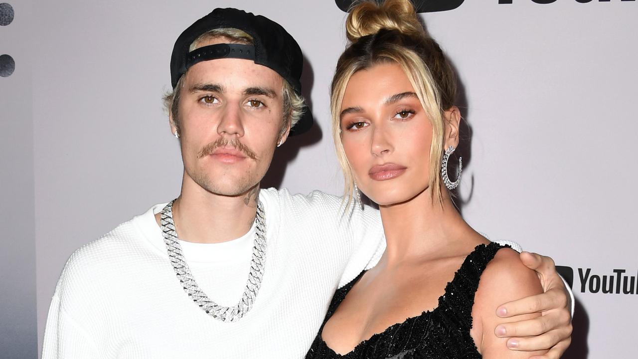 Justin Bieber and wife Hailey Bieber. Picture: Getty Images.