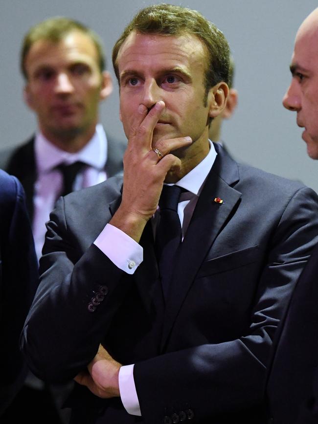 French President Emmanual Macron. Picture: AAP/David Moir