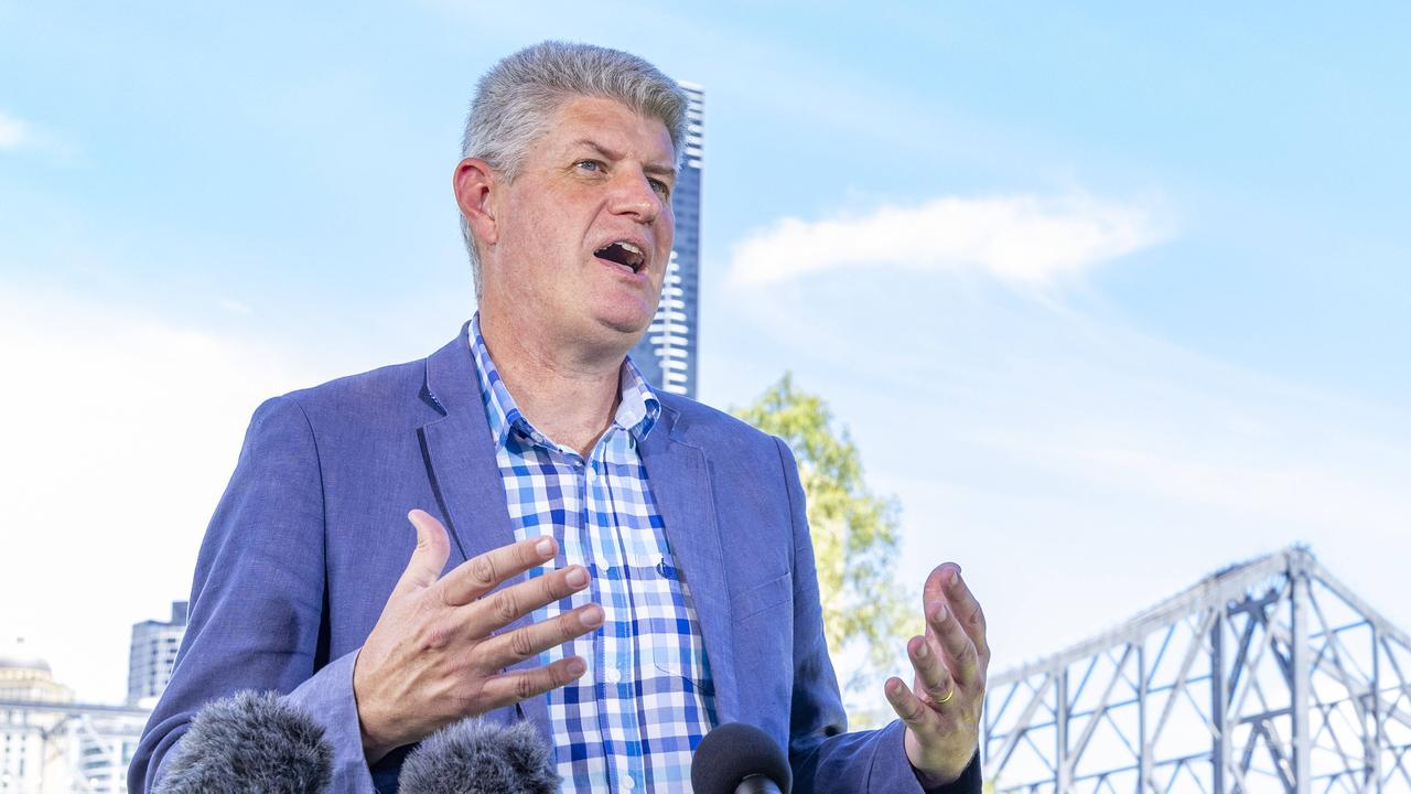 Queensland Tourism Minister Stirling Hinchliffe on Sunday. Picture: Richard Walker