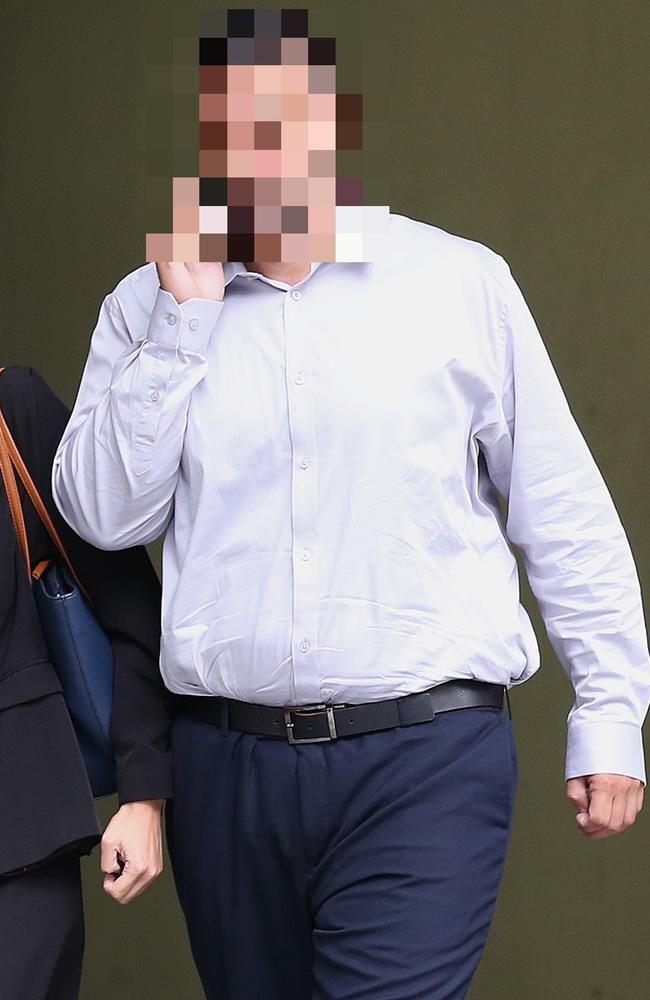 The Redlands Coast father pictured outside Brisbane District Court on Monday. Picture: NCA NewsWire /Jono Searle