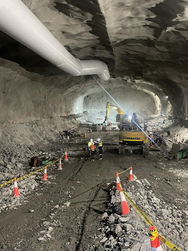 Genex is building a network of tunnels and caverns below two reservoirs at Kidston. Picture: Glen Norris