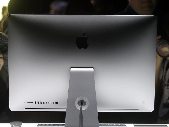 SAN JOSE, CA - JUNE 05: The new iMac Pro is displayed during the 2017 Apple Worldwide Developer Conference (WWDC) at the San Jose Convention Center on June 5, 2017 in San Jose, California. Apple CEO Tim Cook kicked off the five-day WWDC with announcements of a a new operating system, a new iPad Pro and a the HomePod, a music speaker and home assistant. WWDC runs through June 9.   Justin Sullivan/Getty Images/AFP == FOR NEWSPAPERS, INTERNET, TELCOS & TELEVISION USE ONLY ==