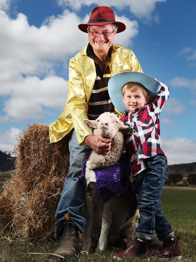 Edwin Batt with son Dominic. Picture: NIKKI DAVIS-JONES