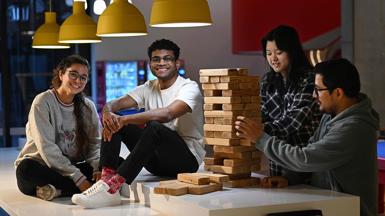 International students at Scape accommodation in Brisbane. Picture: Lyndon Mechielsen/The Australian