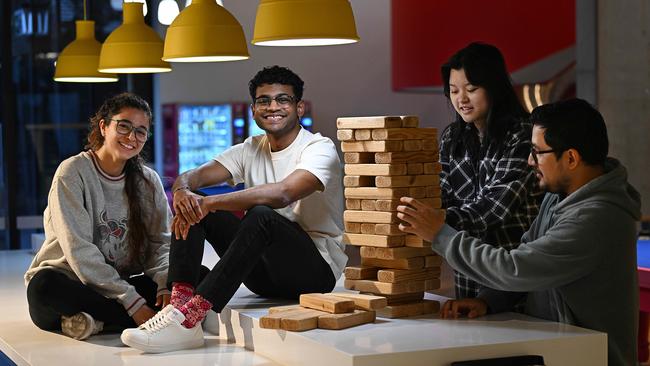 International students at Scape accommodation in Brisbane. Picture: Lyndon Mechielsen/The Australian