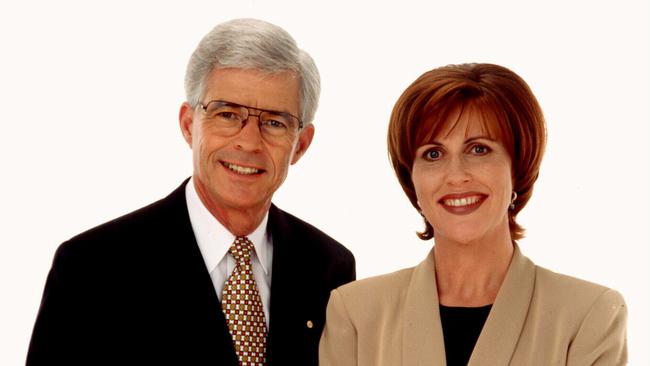 TV presenter Frank Warrick (l) with Kay McGrath.