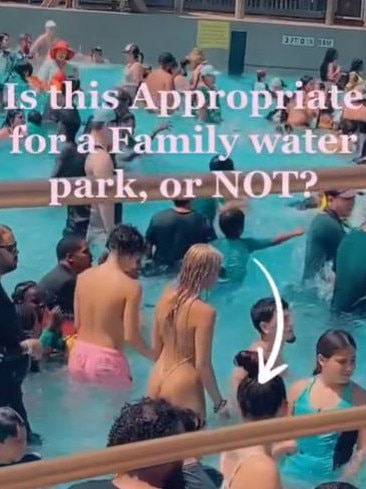 Furious parents labelled it ‘inappropriate’ around children. Picture: TikTok