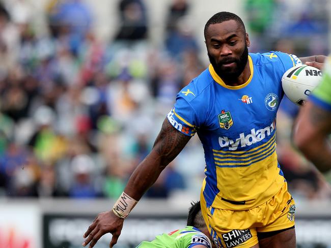 Semi Radradra in action for the Eels. Picture Kym Smith