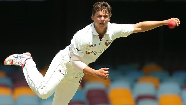 Great promise ... Queensland’s Mitchell Swepson. Picture: Chris Hyde (Getty Images)