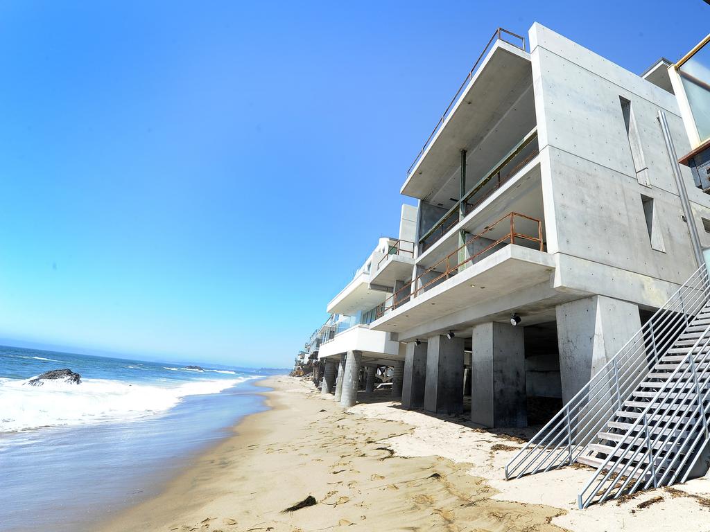 Kanye West’s multimillion-dollar beachfront home in Malibu lay abandoned for months. Picture: Jeff Rayner/Coleman-Rayner