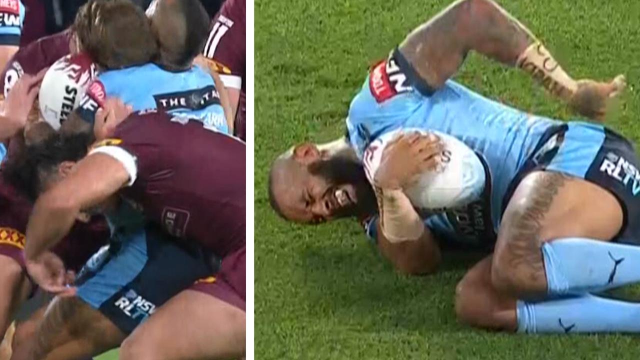 Tino Fa'asuamaleaui's hit rattled Josh Addo-Carr.