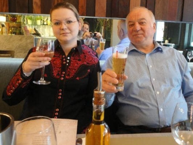 Sergei Skripal and his daughter, Yulia Skripal. Picture: Supplied