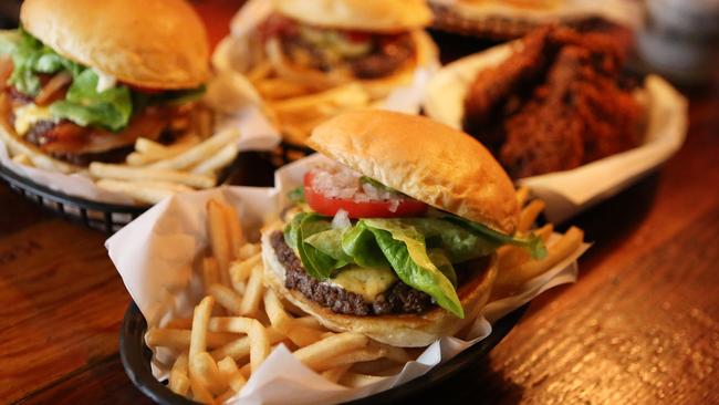 Mary's burgers. Picture: Bob Barker.