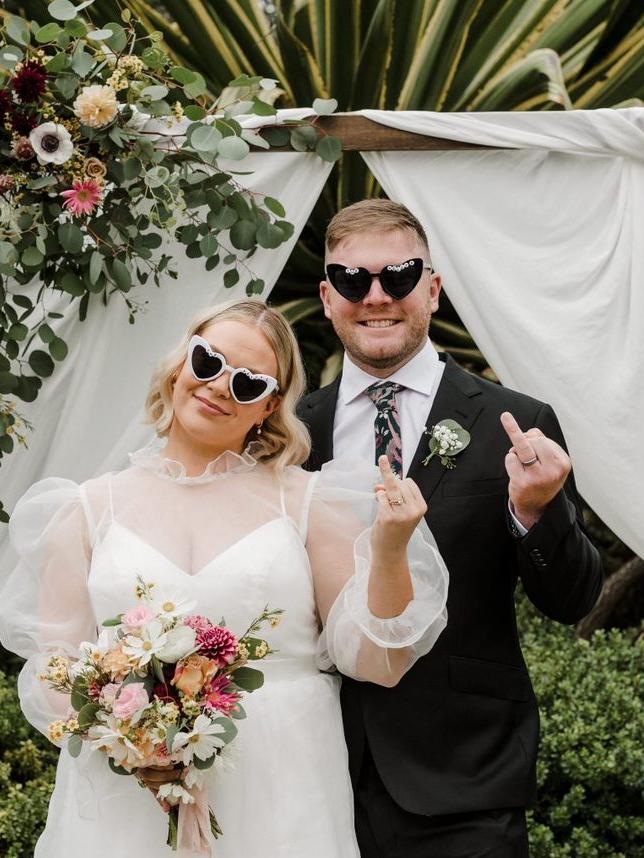 Syjourn and Joshua Kelly got married a day before their ‘engagement party’. Picture: Good Lovin Photography